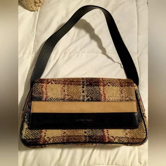 Burberry tweed bag hotsell